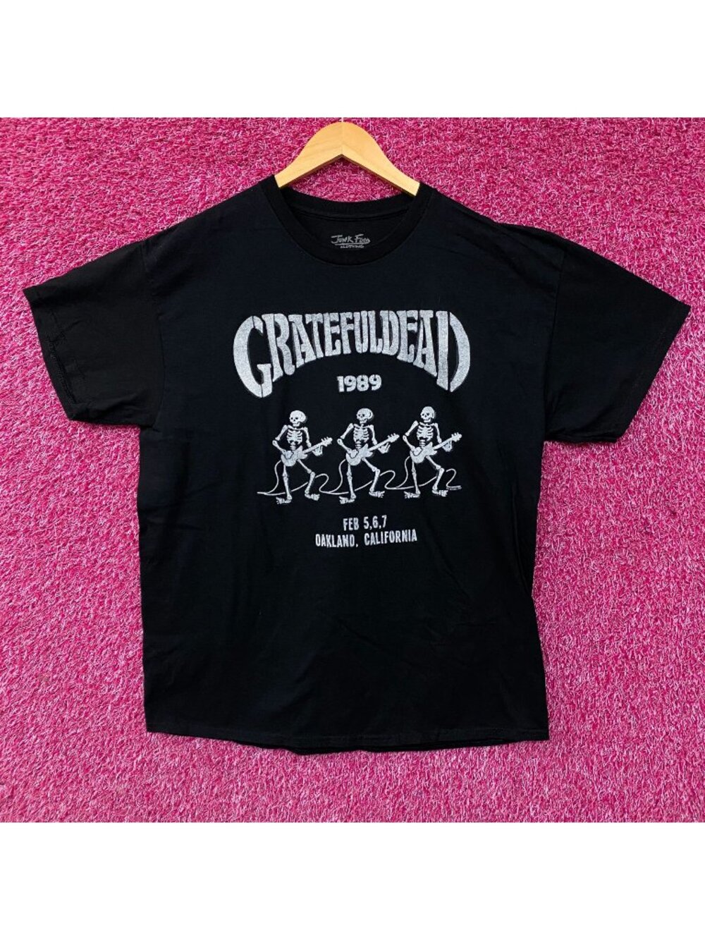 Junk Food Clothing Grateful Dead Live 1989 Vintage Style Graphic T-Shirt Large